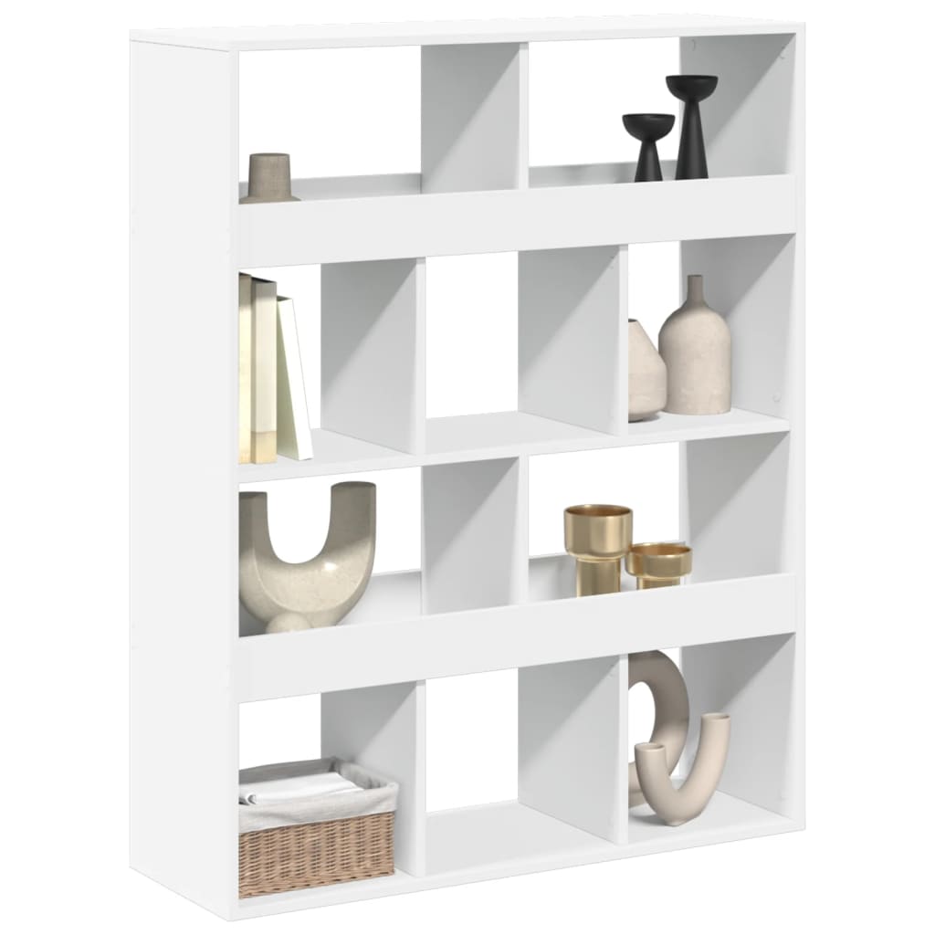 vidaXL Room Divider White 100x33x125,5 cm Engineered Wood