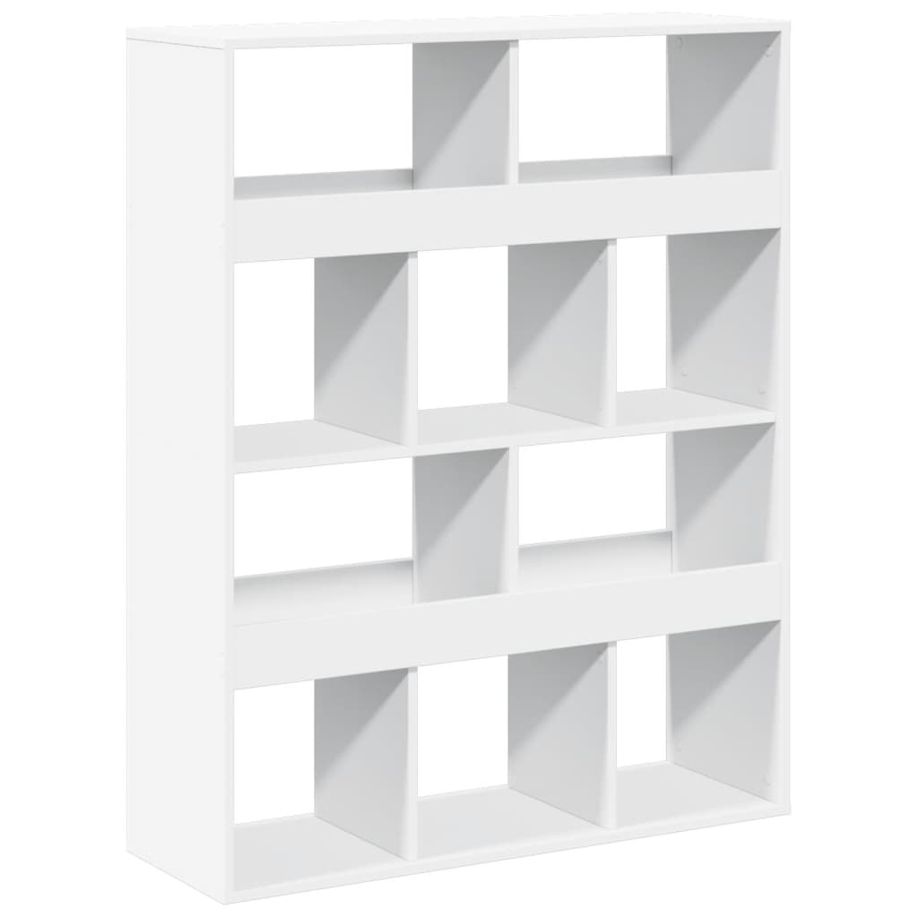 vidaXL Room Divider White 100x33x125,5 cm Engineered Wood