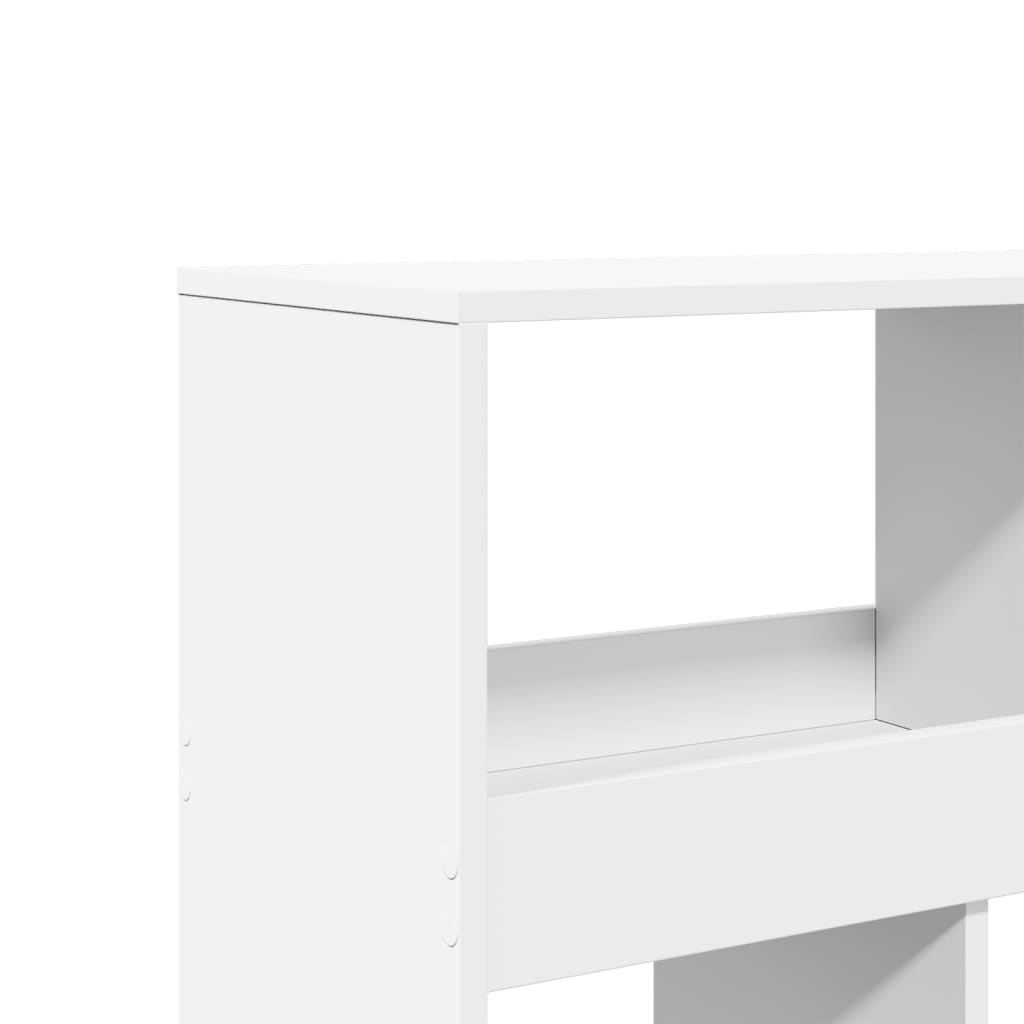 vidaXL Room Divider White 100x33x125,5 cm Engineered Wood