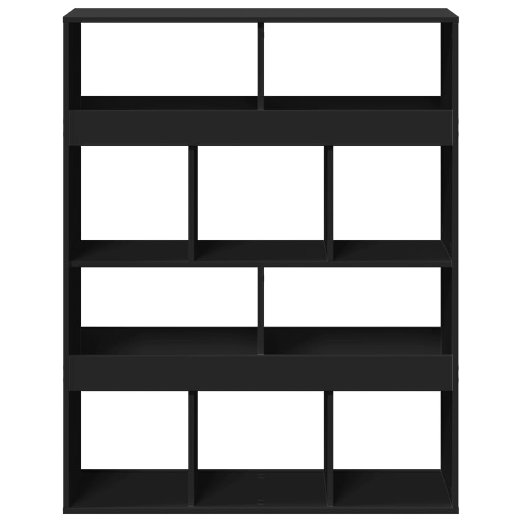 vidaXL Room Divider Black 100x33x125.5 cm Engineered Wood