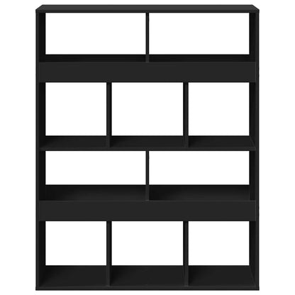 vidaXL Room Divider Black 100x33x125,5 cm Engineered Wood
