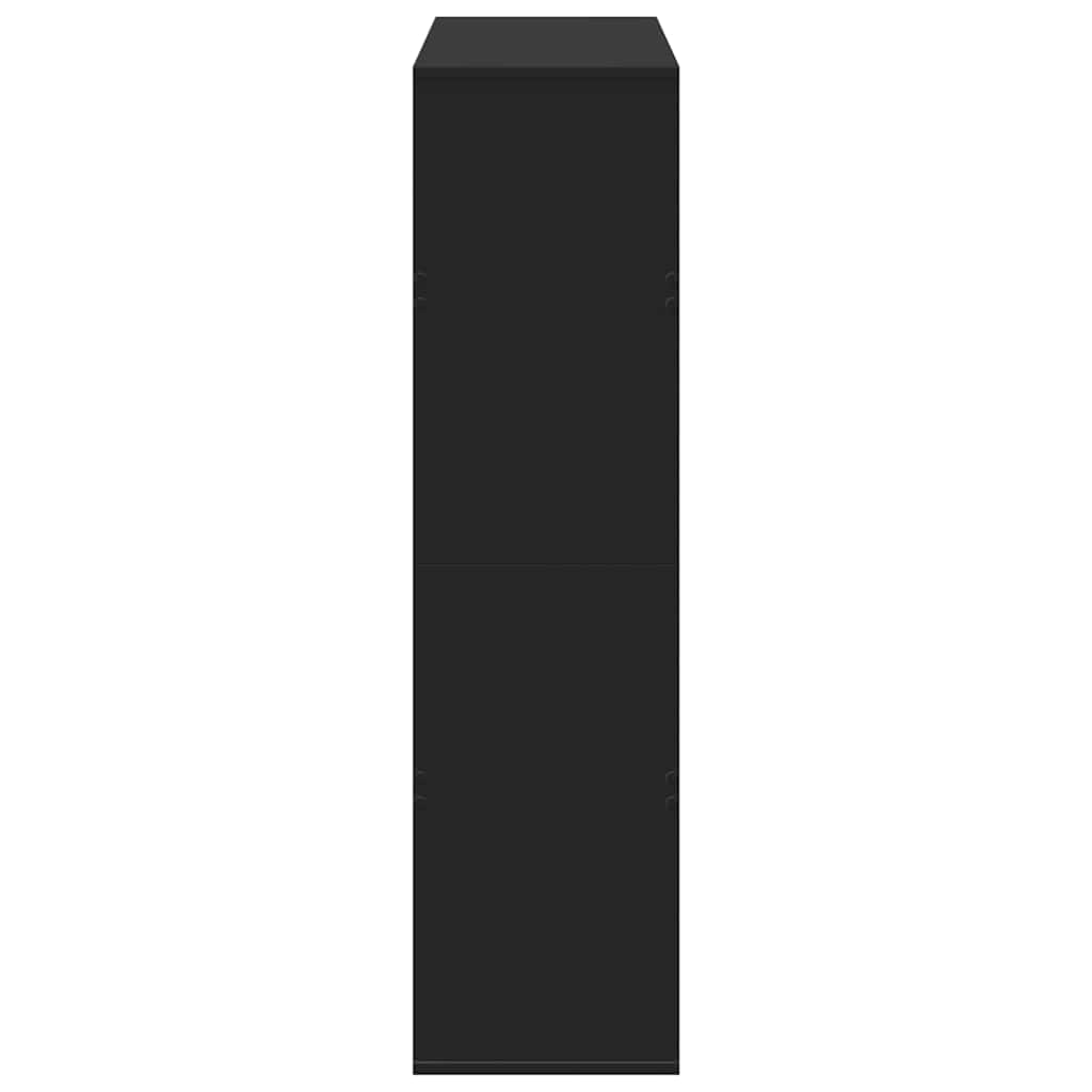 vidaXL Room Divider Black 100x33x125,5 cm Engineered Wood