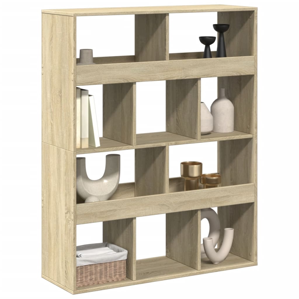 vidaXL Room Divider Sonoma Oak 100x33x125,5 cm Engineered Wood