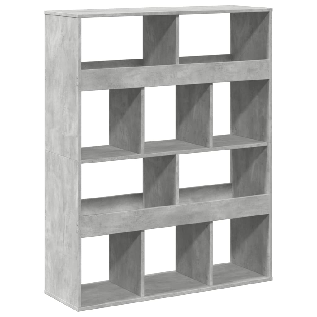 vidaXL Room Divider Concrete Grey 100x33x125,5 cm Engineered Wood