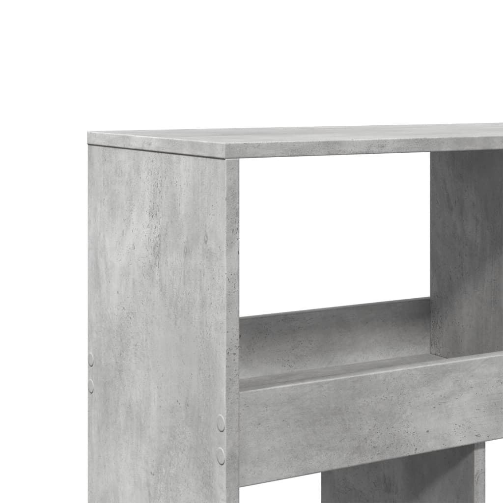 vidaXL Room Divider Concrete Grey 100x33x125,5 cm Engineered Wood