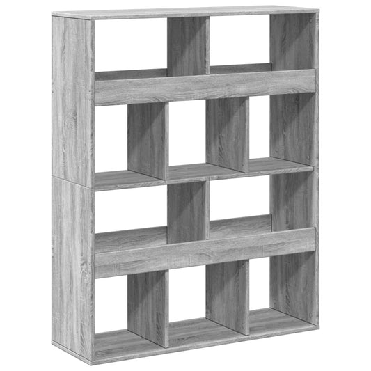 vidaXL Room Divider Grey Sonoma 100x33x125,5 cm Engineered Wood