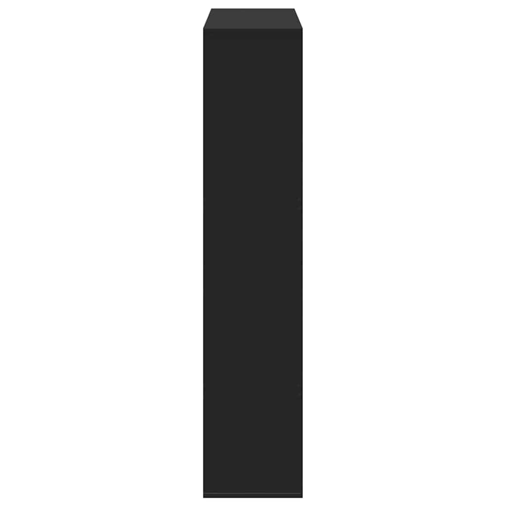 vidaXL Room Divider Black 100x33x156,5 cm Engineered Wood
