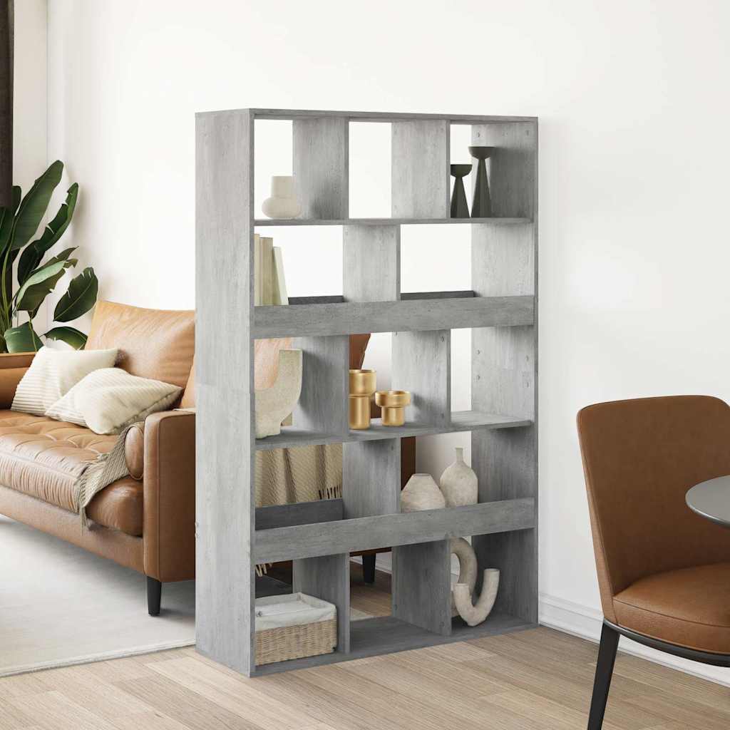 vidaXL Room Divider Concrete Grey 100x33x156,5 cm Engineered Wood