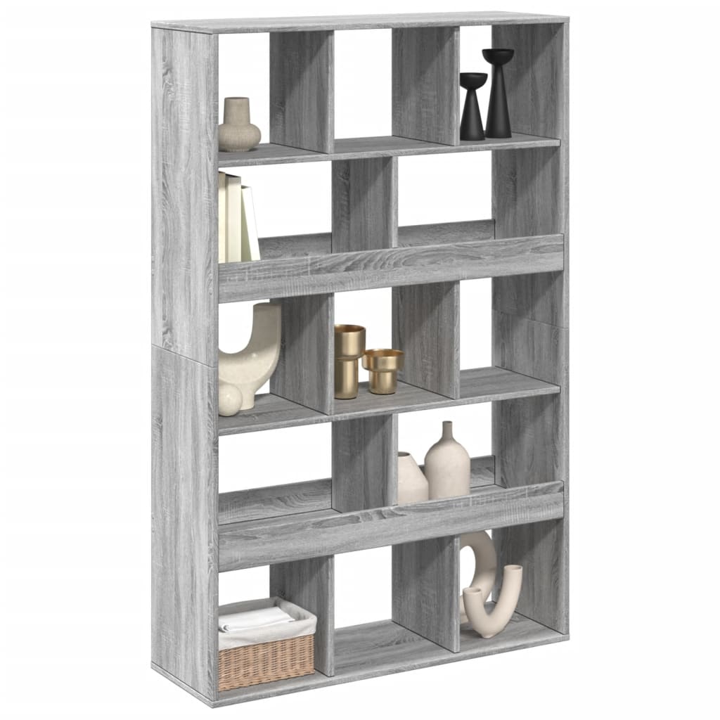 vidaXL Room Divider Grey Sonoma 100x33x156,5 cm Engineered Wood