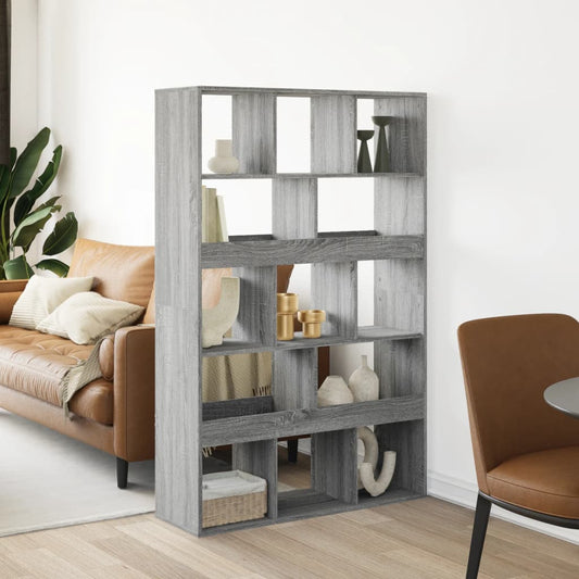 vidaXL Room Divider Grey Sonoma 100x33x156,5 cm Engineered Wood