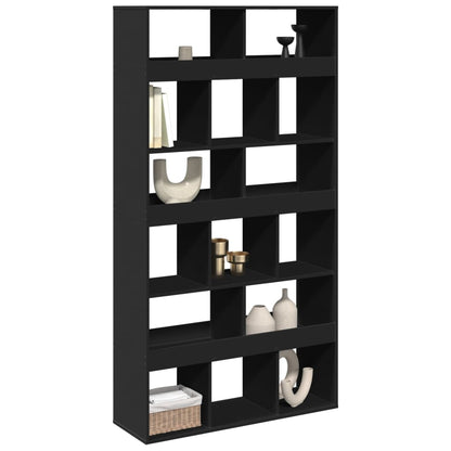 vidaXL Room Divider Black 100x33x187,5 cm Engineered Wood