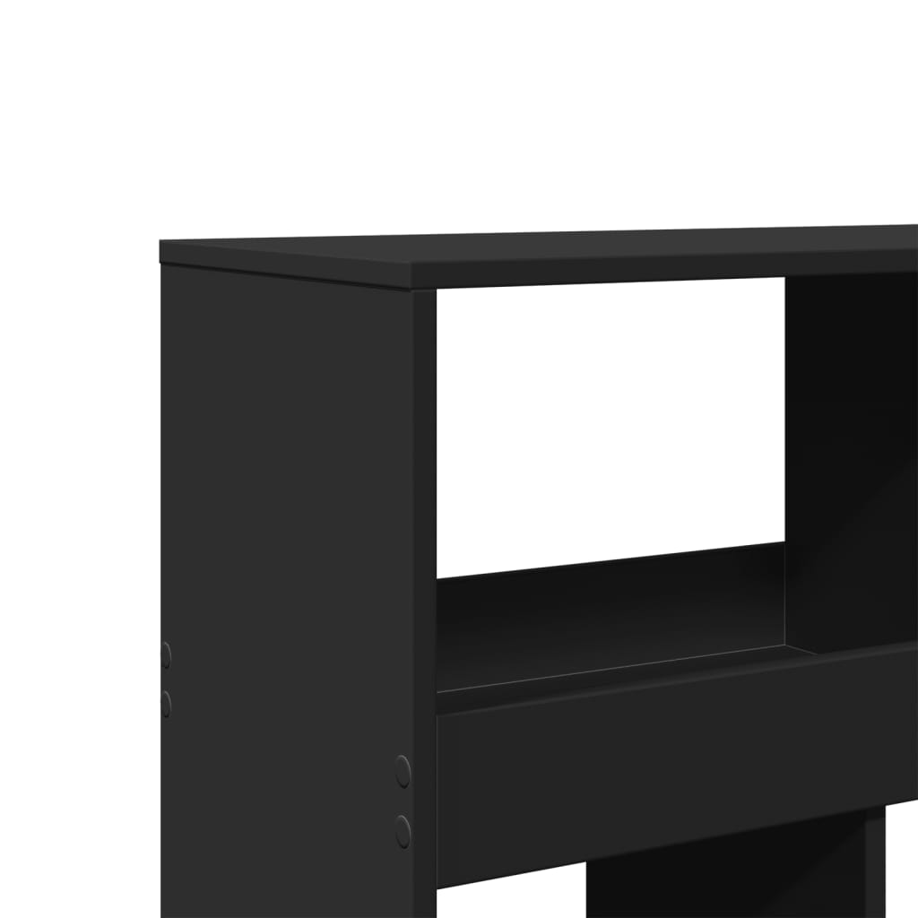 vidaXL Room Divider Black 100x33x187,5 cm Engineered Wood