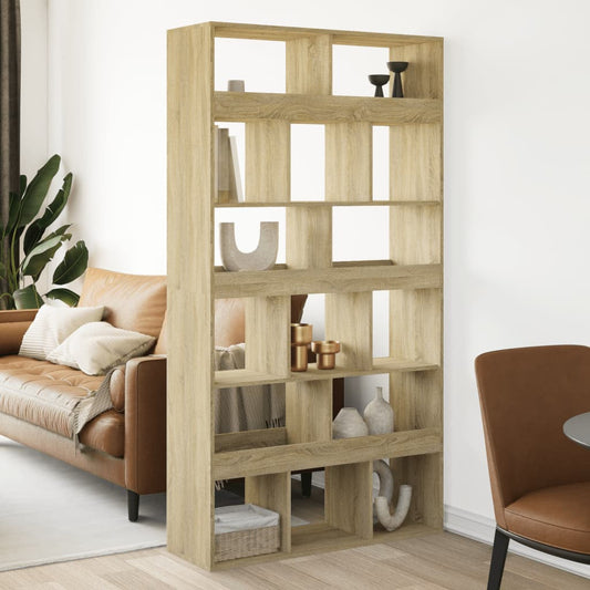 vidaXL Room Divider Sonoma Oak 100x33x187,5 cm Engineered Wood