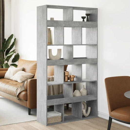 vidaXL Room Divider Concrete Grey 100x33x187,5 cm Engineered Wood
