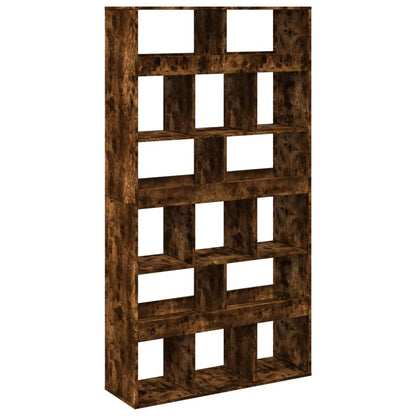 vidaXL Room Divider Smoked Oak100x33x187,5 cm Engineered Wood
