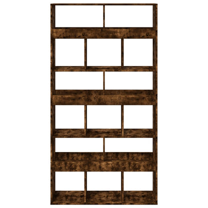 vidaXL Room Divider Smoked Oak100x33x187,5 cm Engineered Wood