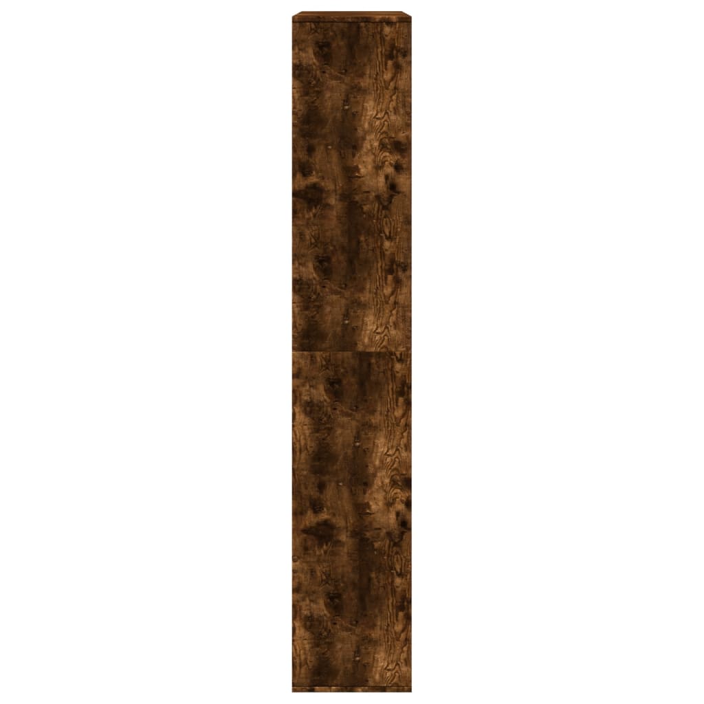vidaXL Room Divider Smoked Oak100x33x187,5 cm Engineered Wood