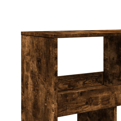 vidaXL Room Divider Smoked Oak100x33x187,5 cm Engineered Wood