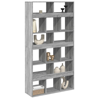 vidaXL Room Divider Grey Sonoma 100x33x187,5 cm Engineered Wood