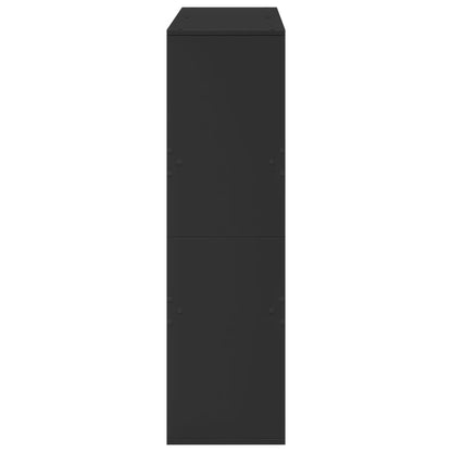 vidaXL Room Divider Black 100x33x115 cm Engineered Wood