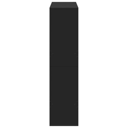vidaXL Room Divider Black 100x33x135 cm Engineered Wood
