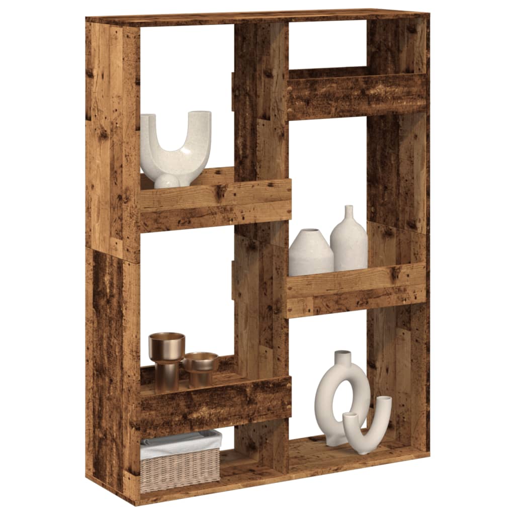 vidaXL Room Divider Old Wood 100x33x135 cm Engineered Wood