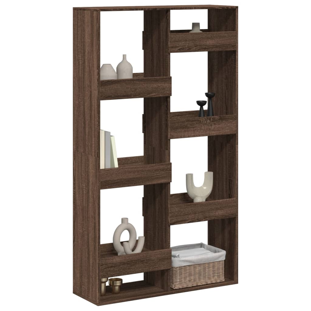 vidaXL Room Divider Brown Oak 100x33x175 cm Engineered Wood