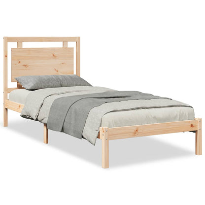 vidaXL Extra Long Bed Frame without Mattress 100x210 cm Solid Wood