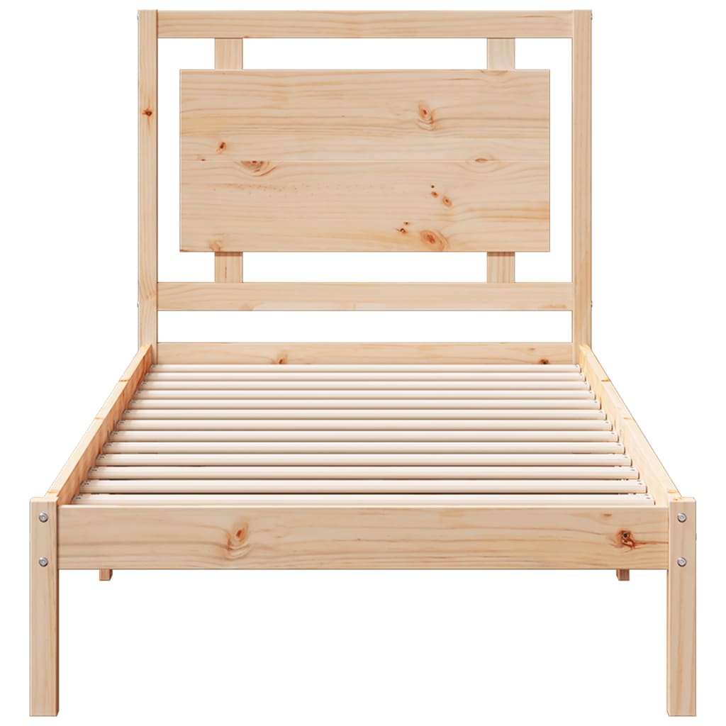 vidaXL Extra Long Bed Frame without Mattress 100x210 cm Solid Wood