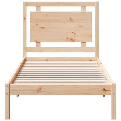 vidaXL Extra Long Bed Frame without Mattress 100x210 cm Solid Wood