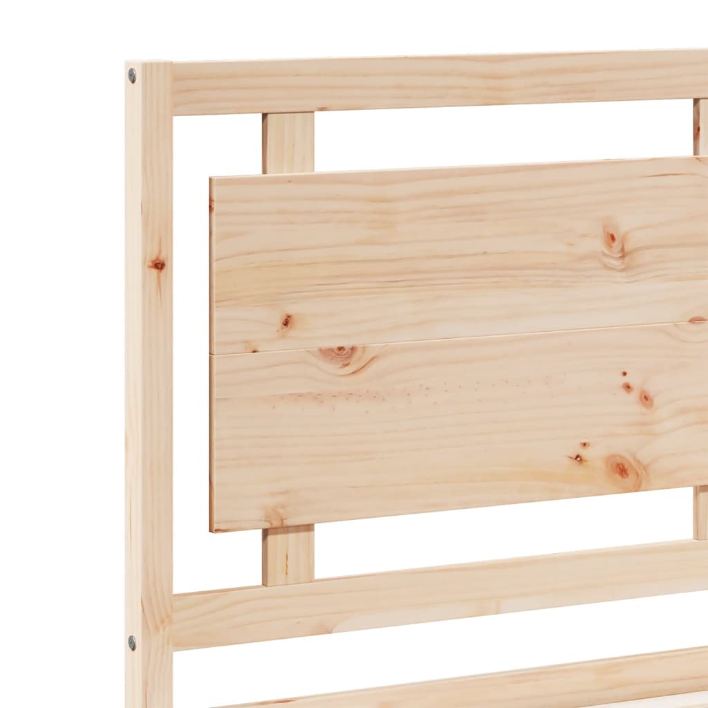 vidaXL Extra Long Bed Frame without Mattress 100x210 cm Solid Wood
