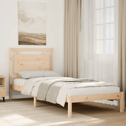 vidaXL Extra Long Bed Frame without Mattress 100x210 cm Solid Wood