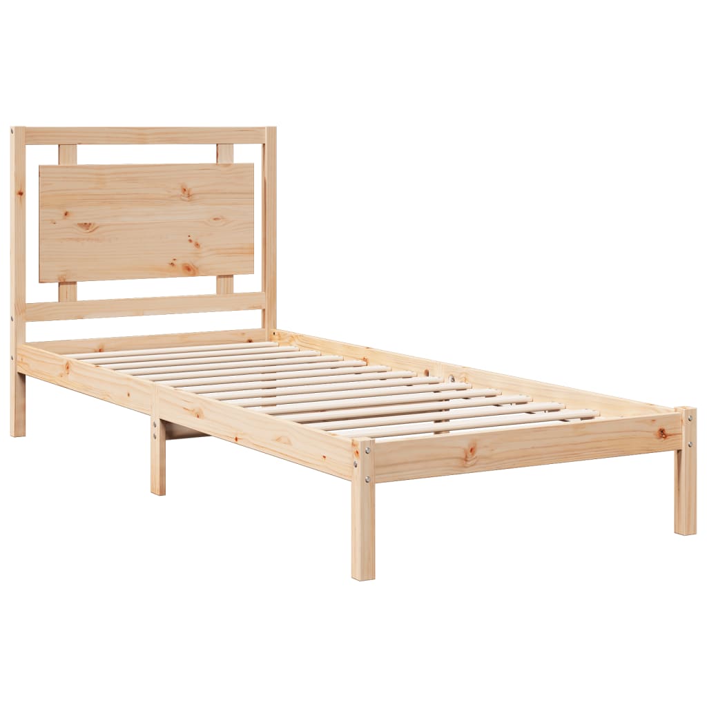 vidaXL Extra Long Bed Frame without Mattress 100x220 cm Solid Wood