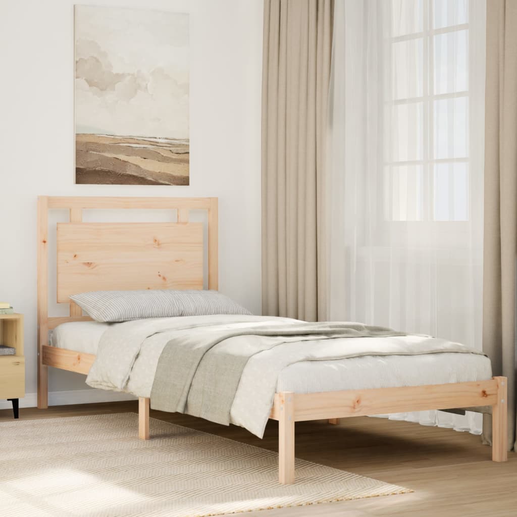 vidaXL Extra Long Bed Frame without Mattress 100x220 cm Solid Wood