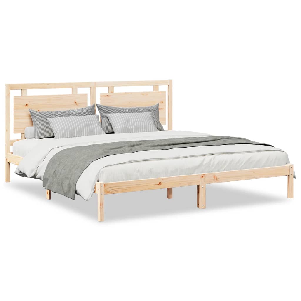 vidaXL Extra Long Bed Frame without Mattress 200x220 cm Solid Wood