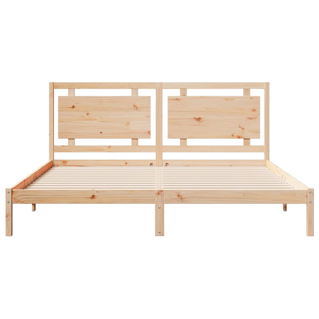 vidaXL Extra Long Bed Frame without Mattress 200x220 cm Solid Wood