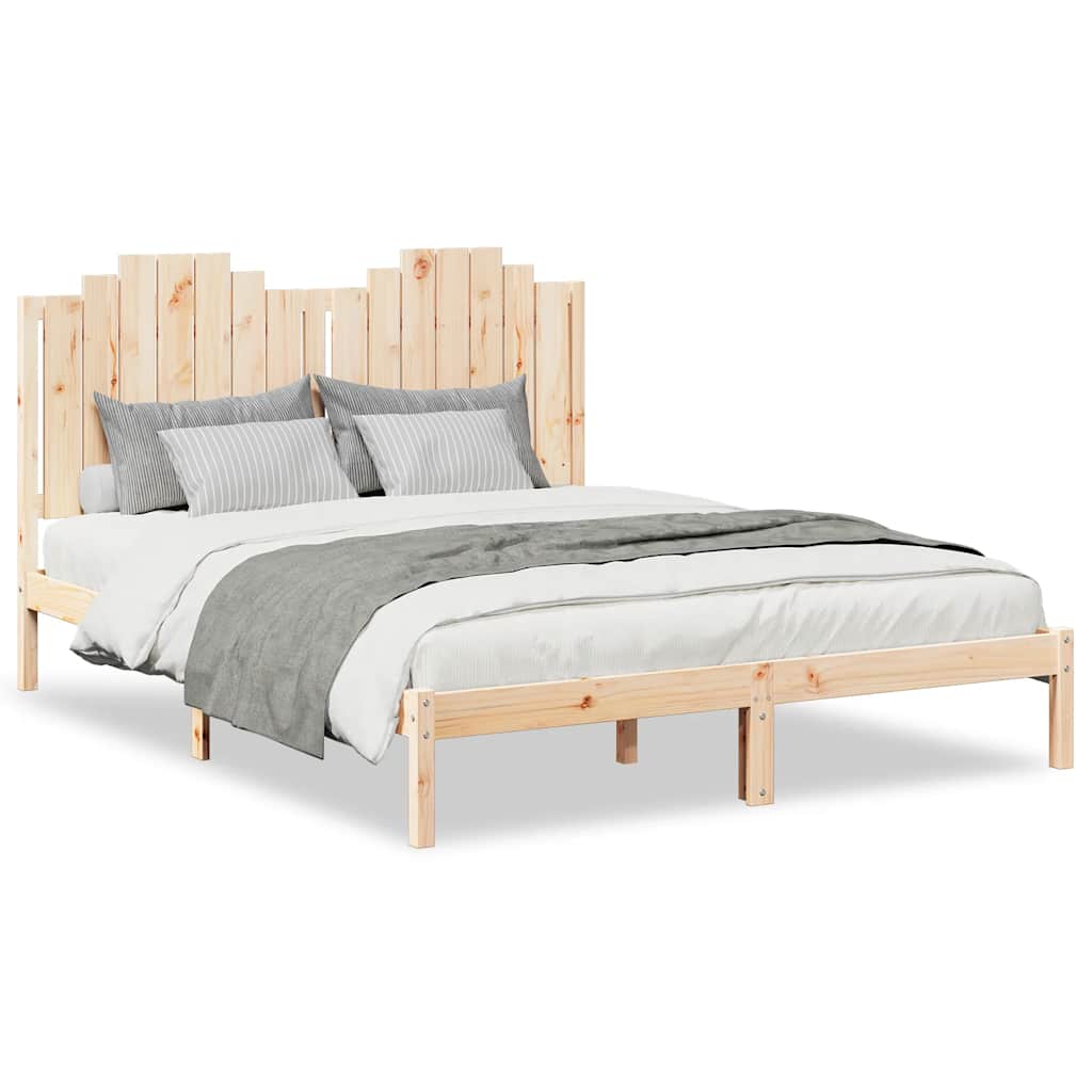 vidaXL Extra Long Bed Frame without Mattress 140x210 cm Solid Wood