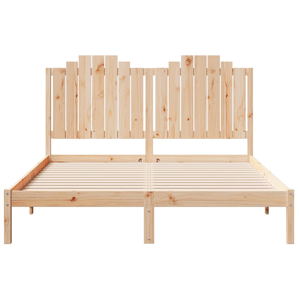 vidaXL Extra Long Bed Frame without Mattress 140x210 cm Solid Wood