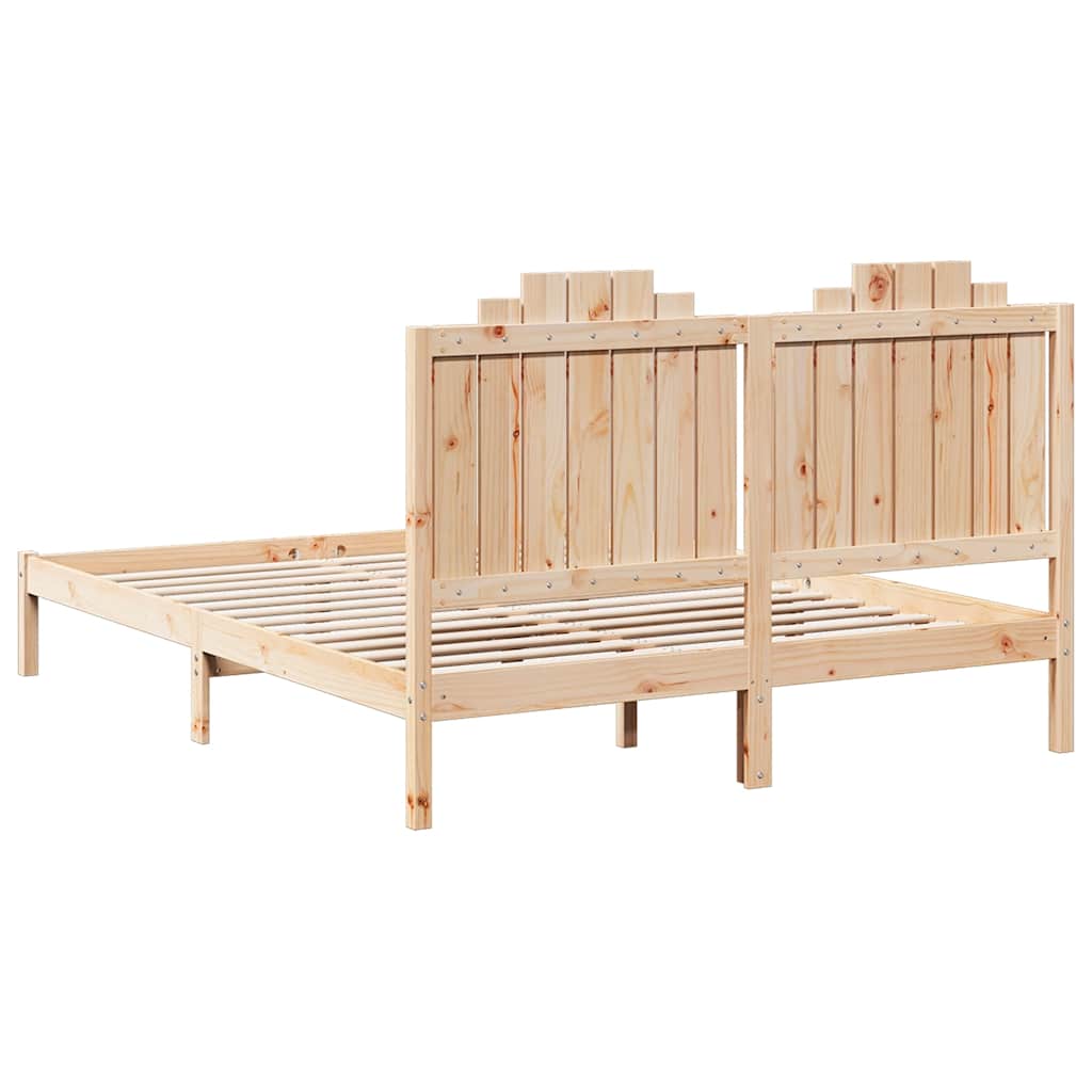 vidaXL Extra Long Bed Frame without Mattress 140x210 cm Solid Wood