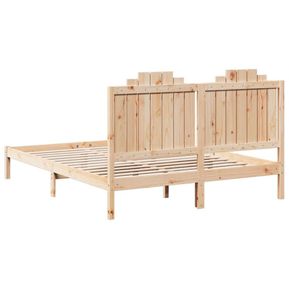 vidaXL Extra Long Bed Frame without Mattress 140x210 cm Solid Wood