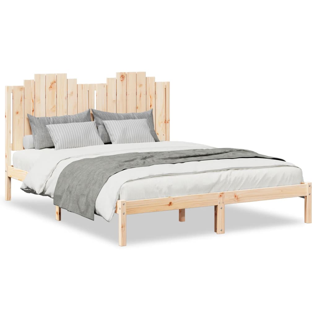 vidaXL Extra Long Bed Frame without Mattress 140x220 cm Solid Wood