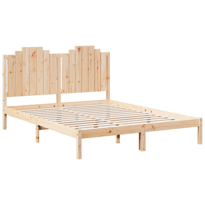 vidaXL Extra Long Bed Frame without Mattress 140x220 cm Solid Wood
