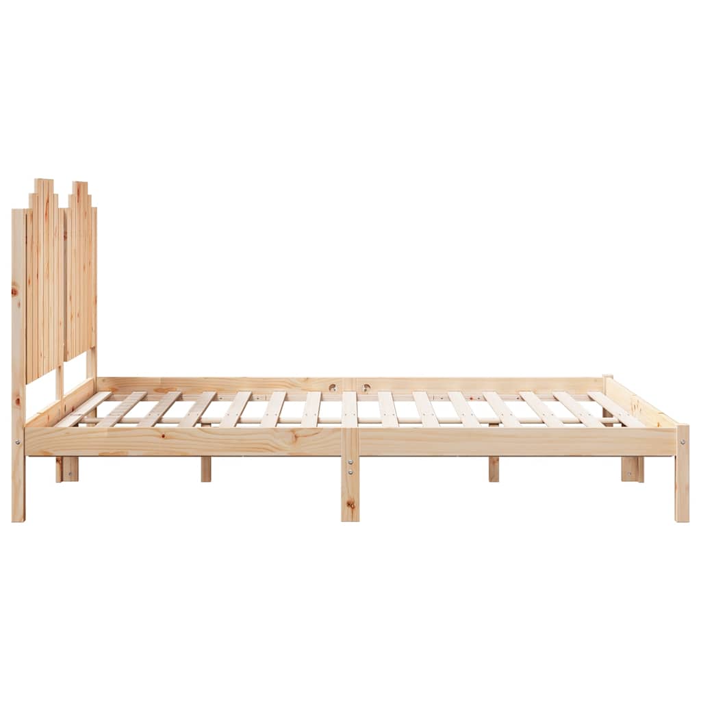vidaXL Extra Long Bed Frame without Mattress 140x220 cm Solid Wood