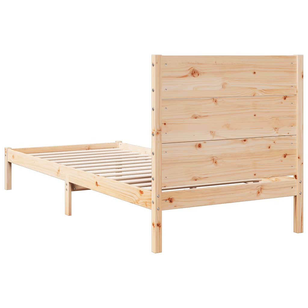 vidaXL Extra Long Bed Frame without Mattress 90x210 cm Solid Wood