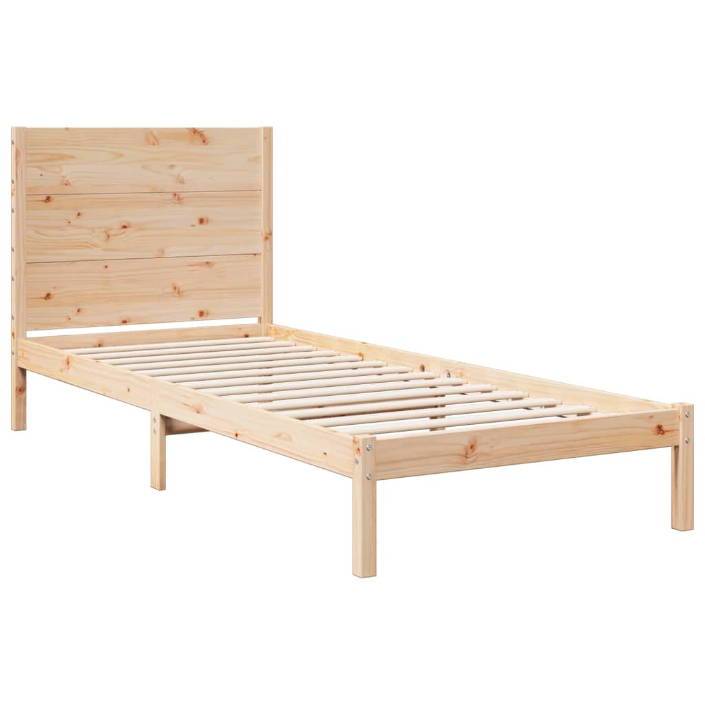 vidaXL Extra Long Bed Frame without Mattress 100x210 cm Solid Wood