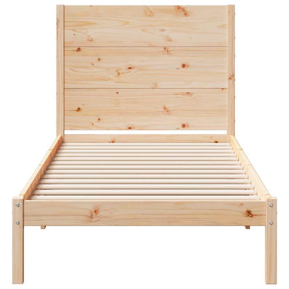 vidaXL Extra Long Bed Frame without Mattress 90x220 cm Solid Wood