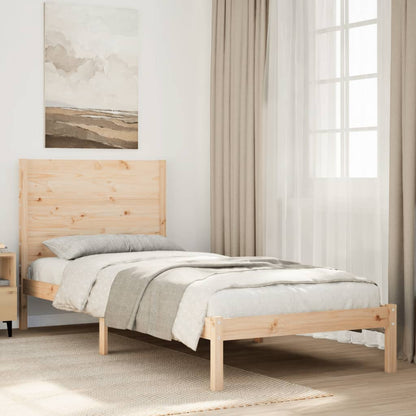 vidaXL Extra Long Bed Frame without Mattress 90x220 cm Solid Wood