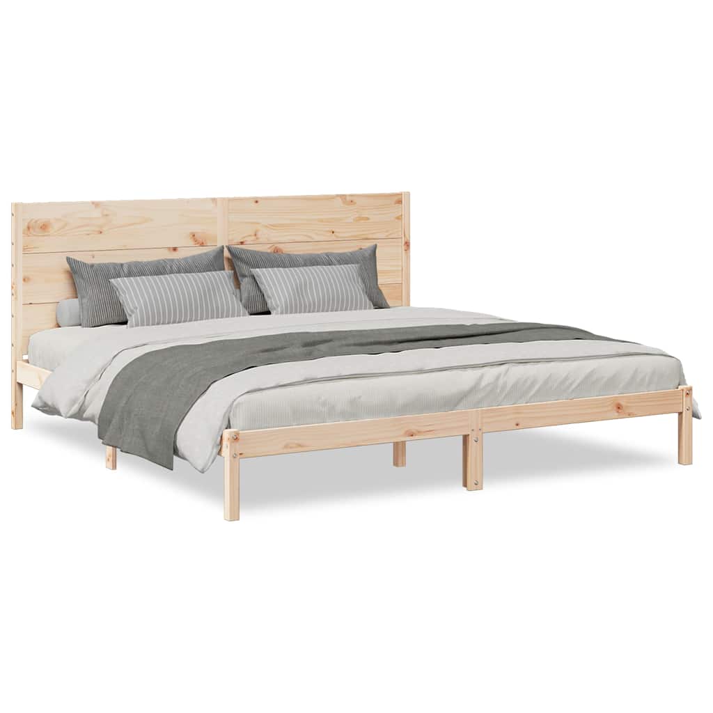 vidaXL Extra Long Bed Frame without Mattress 200x220 cm Solid Wood