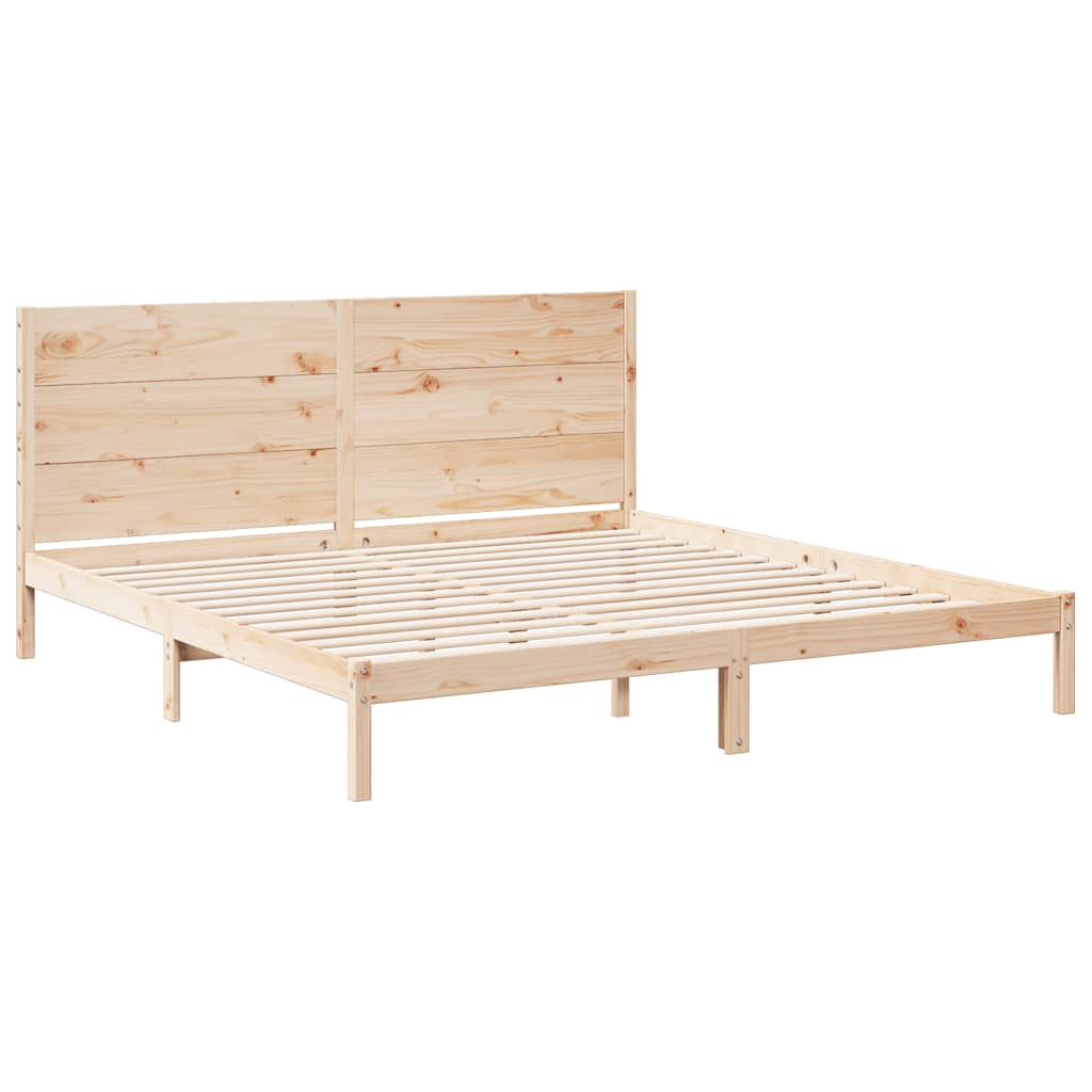 vidaXL Extra Long Bed Frame without Mattress 200x220 cm Solid Wood
