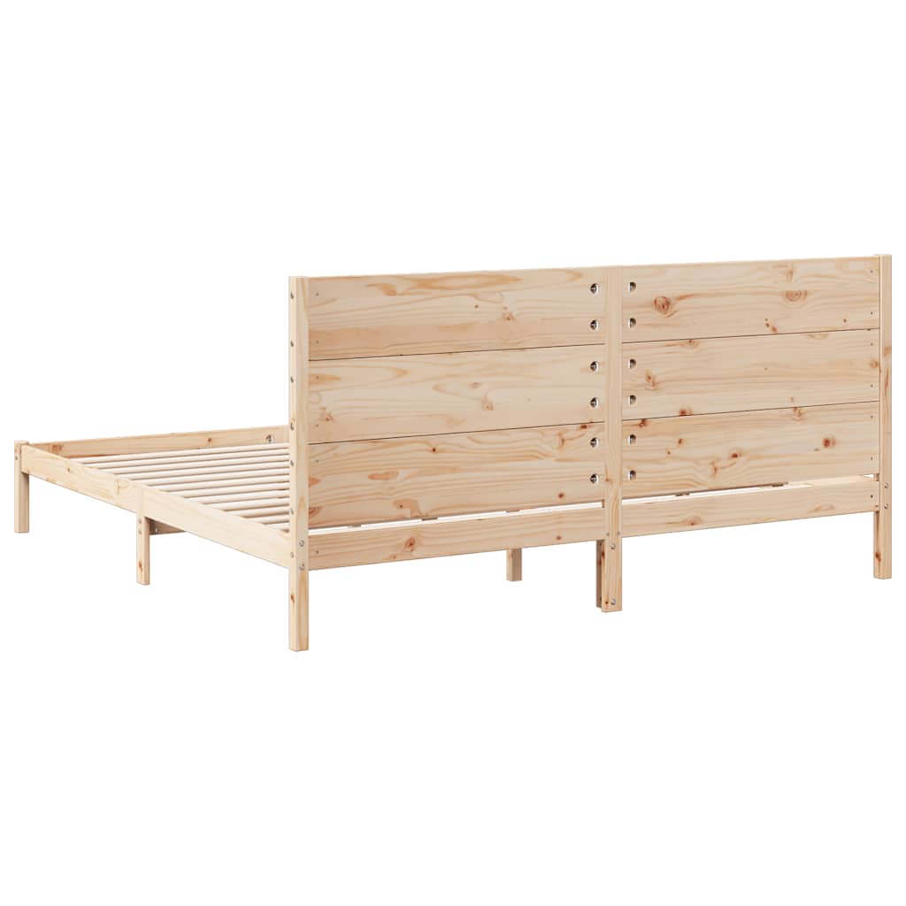 vidaXL Extra Long Bed Frame without Mattress 200x220 cm Solid Wood